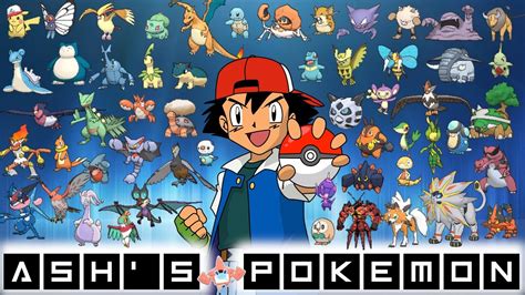 all ash pokemon list|ash and all his pokemon.